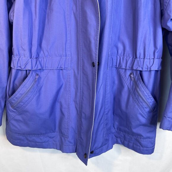 London Fog Lightweight Windbreaker Rain Jacket Retro Y2K Purple Plus Size 2X - Picture 4 of 12